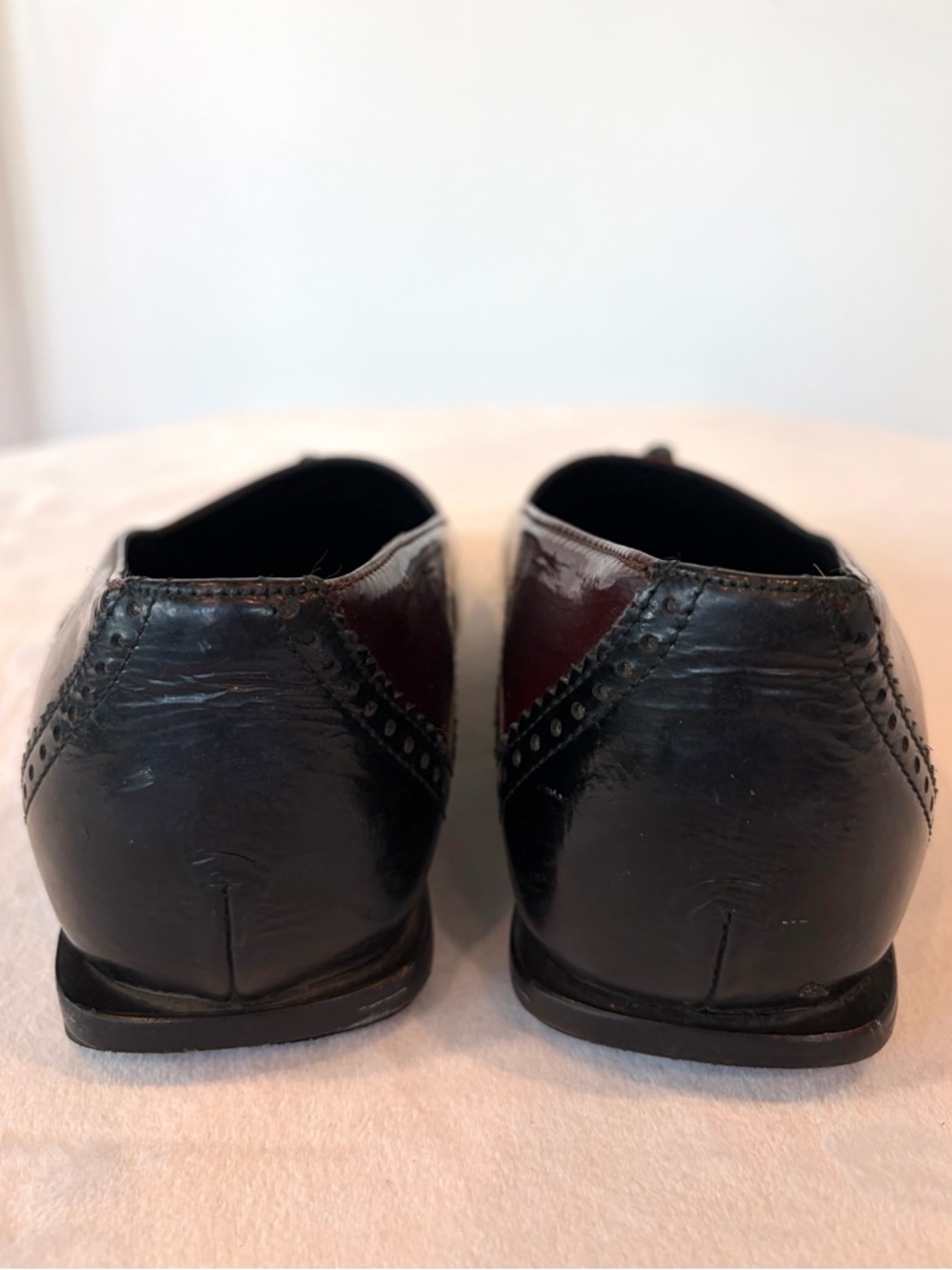 Mezlan patent &leather Derby tassel loafers, Brogue detail, square toe,6,GUC - Picture 6 of 15
